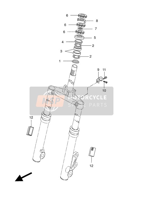 Yamaha CW50N 2016 Steering for a 2016 Yamaha CW50N